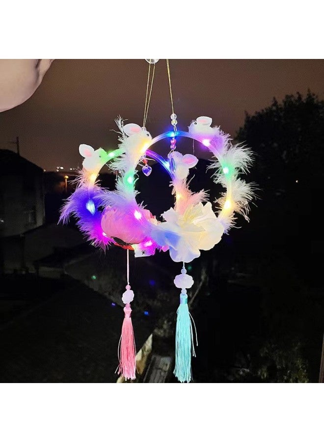 New Year's Eve Luminous Satchel Lanterns, Lantern Festival, Mid-Autumn Festival, Han Dynasty Costumes, Lotus Lanterns, Palace Ancient Style Projection Lotus 
