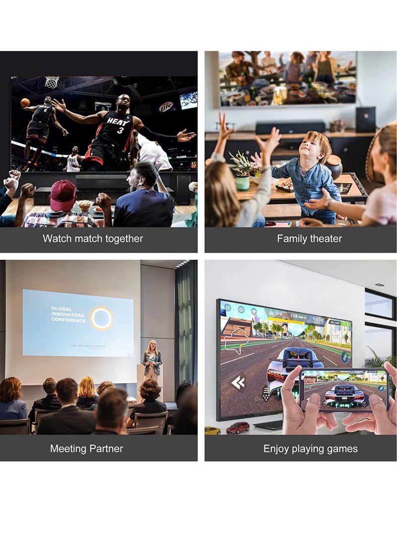 ELTRAZONE Adapter for iPhone to TV,iPad to HDMI,1080P HD Digital AV Adapter(No Need Power) Video & Audio Sync Screen Connector Compatibility with iPhone 14/13/12/11/X/8 - Image 5