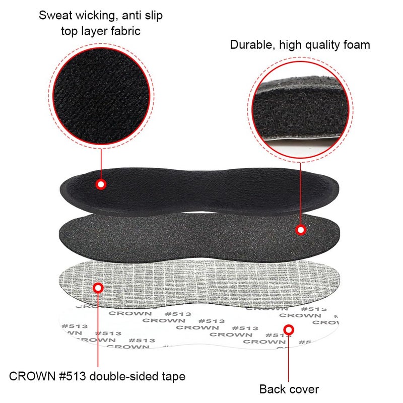 Dr.Foot Dr. Footâ€™s Heel Grips for Men and Women, Self-Adhesive Heel Cushion Inserts Prevent Heel Slipping, Rubbing, Blisters, Foot Pain, and Improve Shoe Fit (Multicolor - 4 Pairs) - Image 4