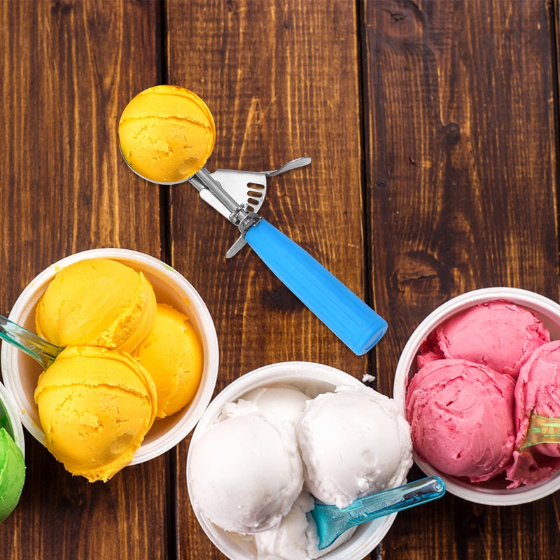 1Pc Ice Cream Scoop Stainless Steel Scoop Fruit Digging Spoon Dessert Scoop - Image 4