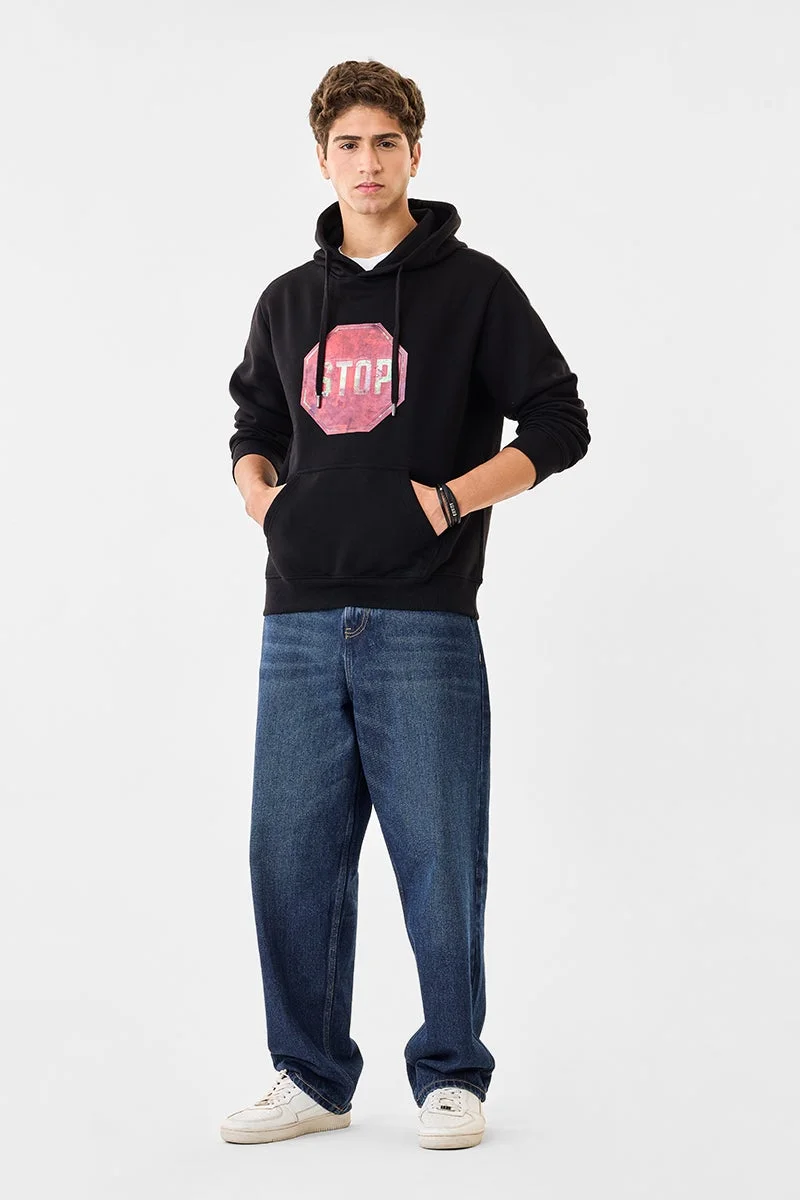 سنيتش Stop Sign Oversized Hoodie