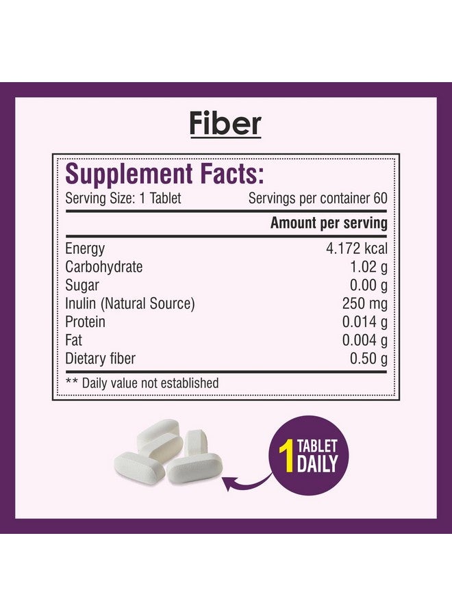 Biotrex Nutraceuticals Fiber - 60 Tablets - Image 4