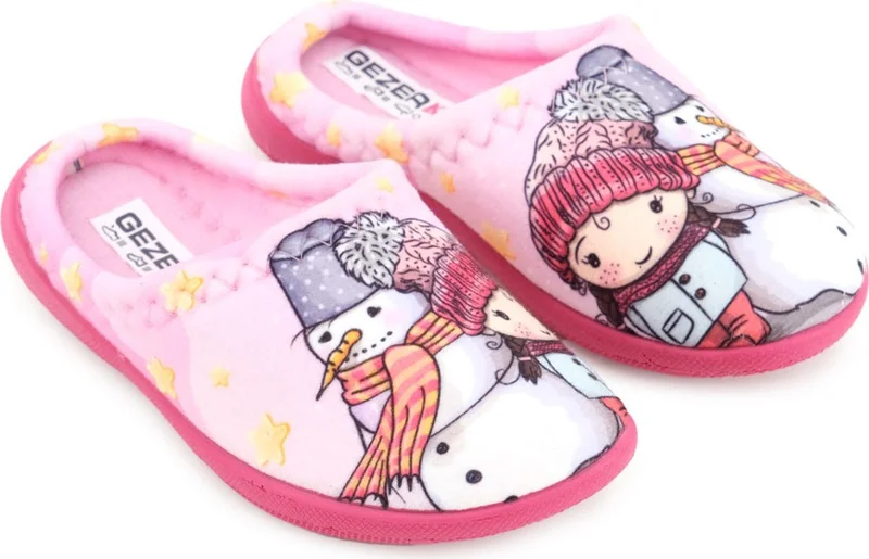 جيزر Girls Winter Comfortable Sole Home Garden Gondola Slippers
