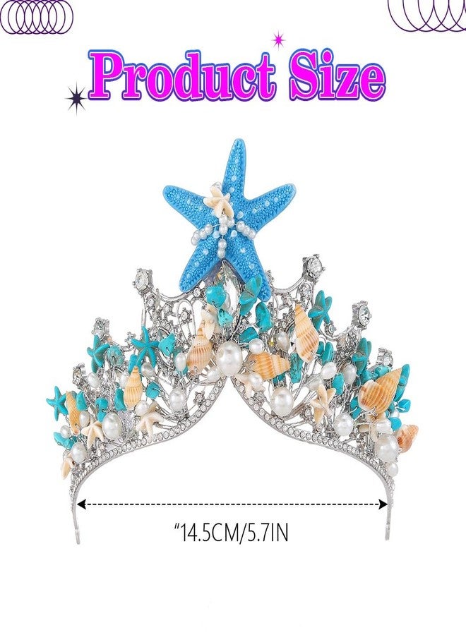 ايفينت تاج حورية البحر المضيء من إيرنت، وعصابة رأس مزينة بنجمة البحر اللامعة للنساء - Image 4