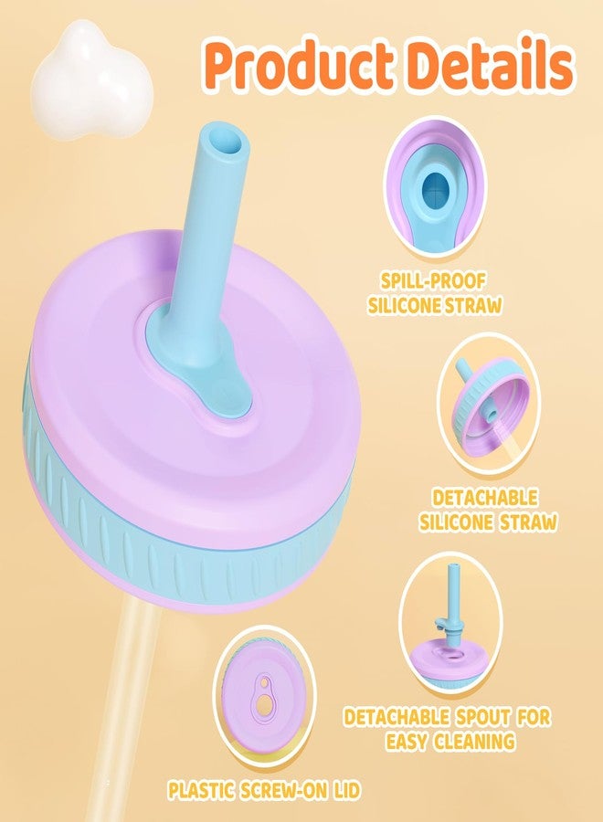 Tronco Replacement Lids for Elk and Friends, Pandaloo, Sursip, and Tronco Kids Cups (8oz/10oz/12oz/15oz) | Soft Silicone Spout, Spill-Resistant, BPA-Free, Easy to Clean, Durable Design - Image 4