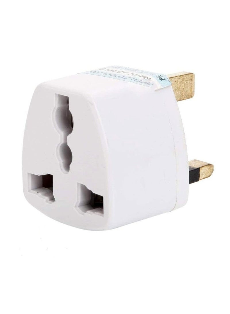 Electrical Travel Wall Plug Adapter White - Image 1