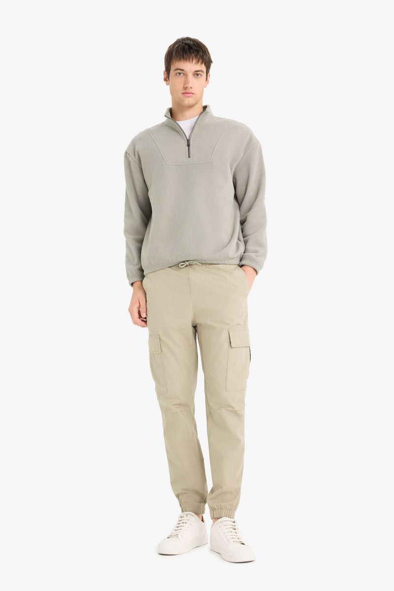 DeFacto Grey Man Boxy Fit Printed Long Sleeve Sweatshirt Casual - Image 2