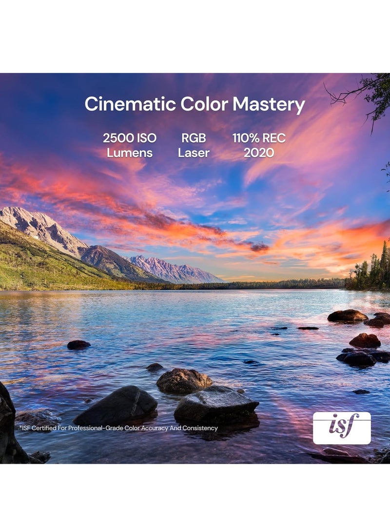 فاليريون جهاز عرض ليزر ثلاثي VisionMaster Pro ، 15000: 1 تباين ، 0.9-1 .5 تكبير ، 2X طاقة متعددة المهام ، IMAX ، 4K HDR10 + ، GTV Streaming ، 4ms Lag-Free Gaming ، مع تحكم صوتي متعدد المنصات - Image 5