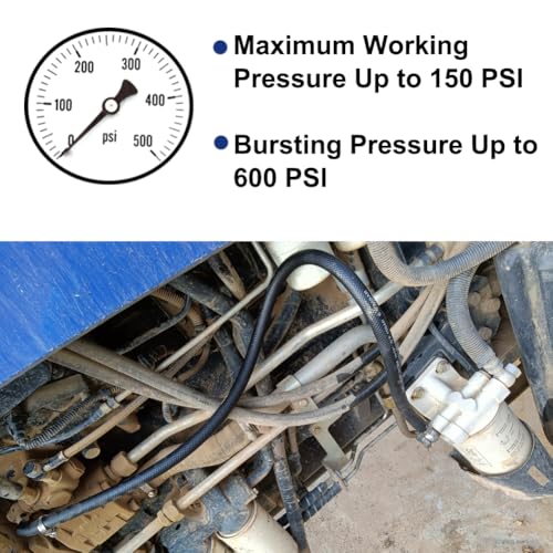 Byredio 5/8 Transmission Hose Fuel Line High-Pressure Transmission Cooler Injection Hose with 10 Clamps For Gas, Diesel, Bio-diesel Fuel, Engine Oil, Hydraulic 10 Feet - Image 4