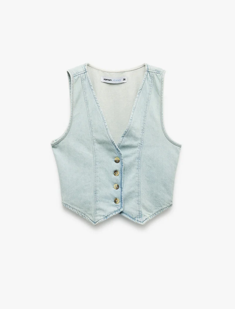 KOTON Denim Vest