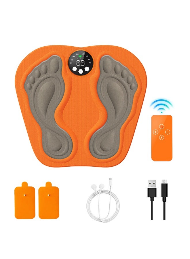 general Foot Massager with Remote Control - 8 Modes USB Rechargeable Full Set with 3D Foot Pad & Massage Pads Portable Electric Massager - Image 1