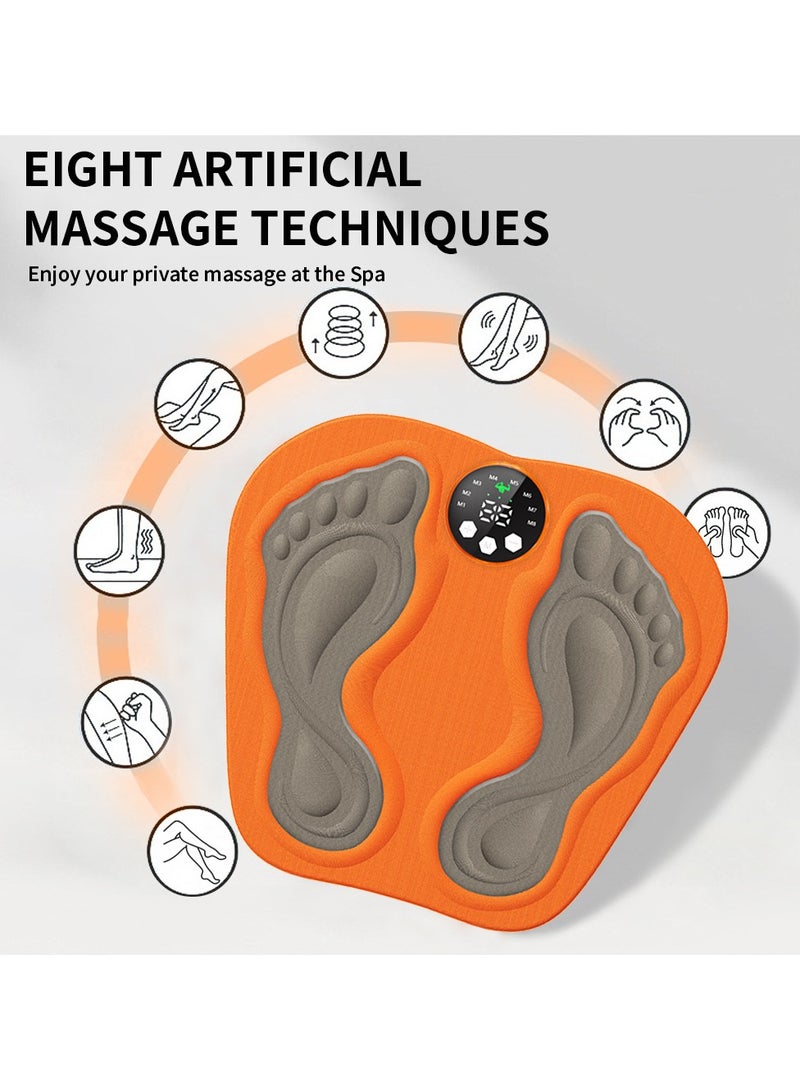 general Foot Massager with Remote Control - 8 Modes USB Rechargeable Full Set with 3D Foot Pad & Massage Pads Portable Electric Massager - Image 5
