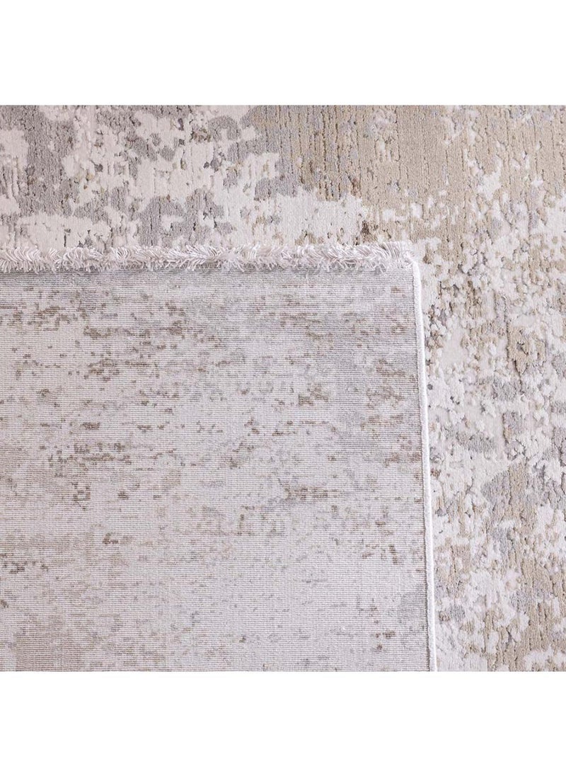 DANUBE HOME Luxura Artsilk Modern Contemporary Rug  Acrylic Area Rug L180xW120cm-Beige Grey 231300472029  - Image 2