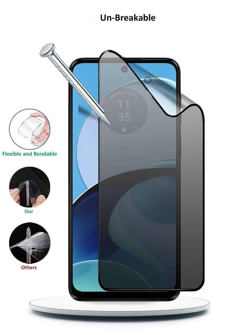 Techie مجموعة من قطعتين من واقي الشاشة المصنوع من السيراميك غير اللامع المقاوم للانفجار لهاتف Motorola Moto G14 - Image 3