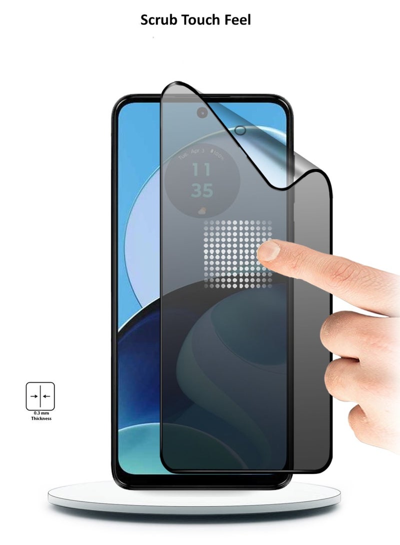 Techie مجموعة من قطعتين من واقي الشاشة المصنوع من السيراميك غير اللامع المقاوم للانفجار لهاتف Motorola Moto G14 - Image 2