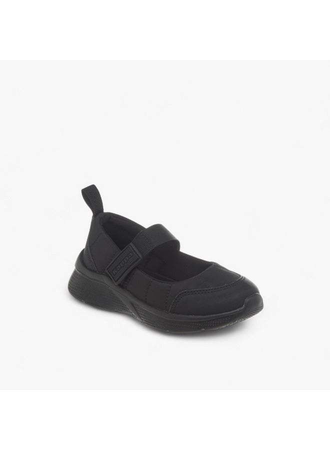 Kappa Girls' Pull Tab Detail School Shoes with Hook and Loop Closure  - Image 2