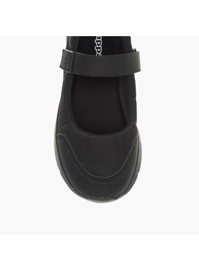 Kappa Girls' Pull Tab Detail School Shoes with Hook and Loop Closure  - Image 4
