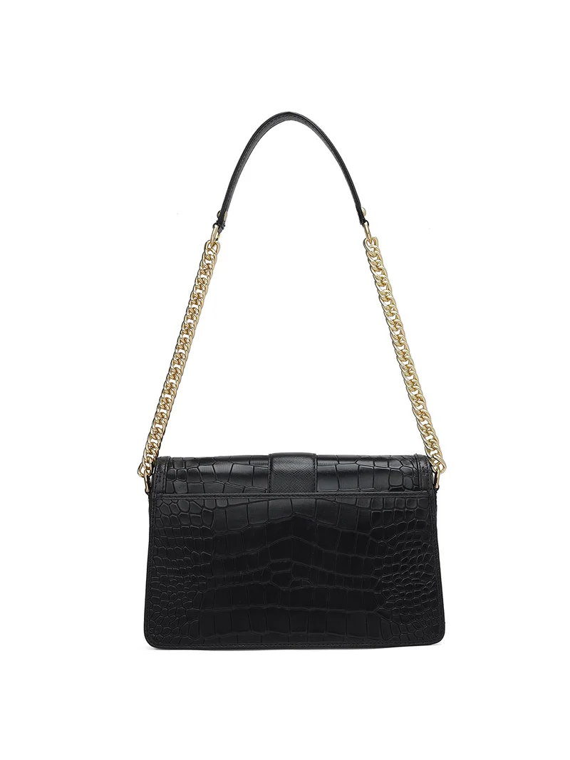 Da Milano  Da Milano Genuine Leather Black Sling Bag for Women | Best Price UAE