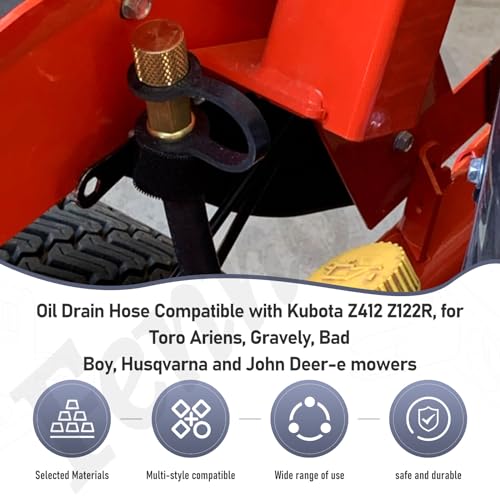 Fennoral Oil Drain Hose Replace 510440902 for Kawasaki Kubota Toro Engine Models FH FR FS FT FX FR730V FX730V FJ180V FS730V Z412 Z122R - Image 5