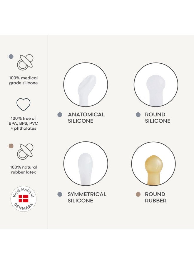 فريج لهاية فريج ديزي للأطفال من المطاط الطبيعي | صنع في الدنمارك | خالية من مادة BPA (لون وردي كريمي/خشخاش، مقاس ٢) - عبوة من قطعتين - Image 3