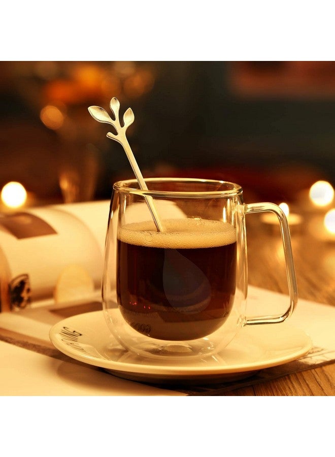 Home-Cloud Home cloud Golden Spoon Set/Coffee Spoon/Dessert Spoon/Cutlery Kitchen Tableware 4.7 Inches Stainless Steel, (HC_Spoon_Gold_1) - Image 5