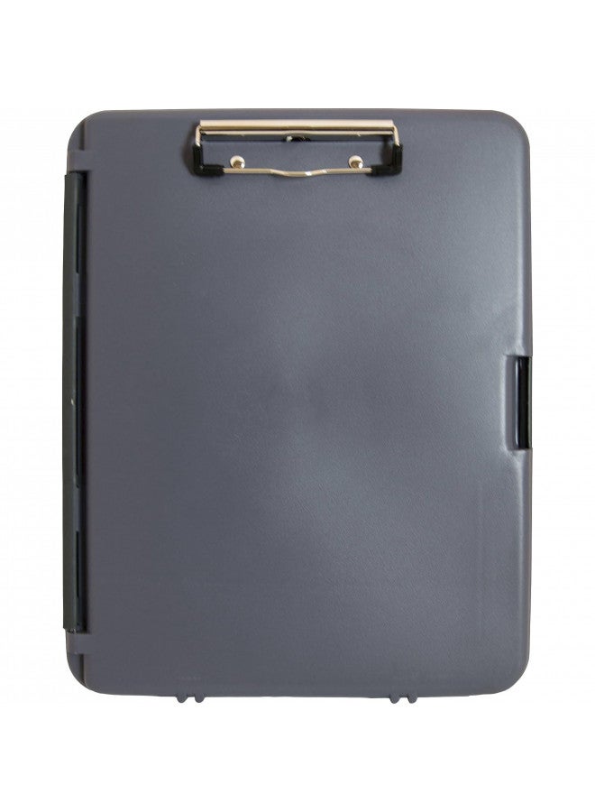 Saunders WorkMate 00470 Plastic Storage Clipboard - Gray, Letter Size Plastic Form Holder, 8.5 x 12 Inches, with Low Profile Clip - Image 2