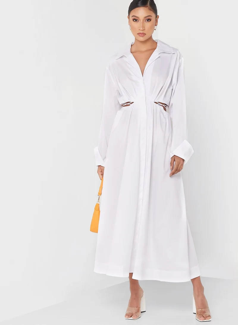Cmeo collective Tie  Cut Out Detail Dress