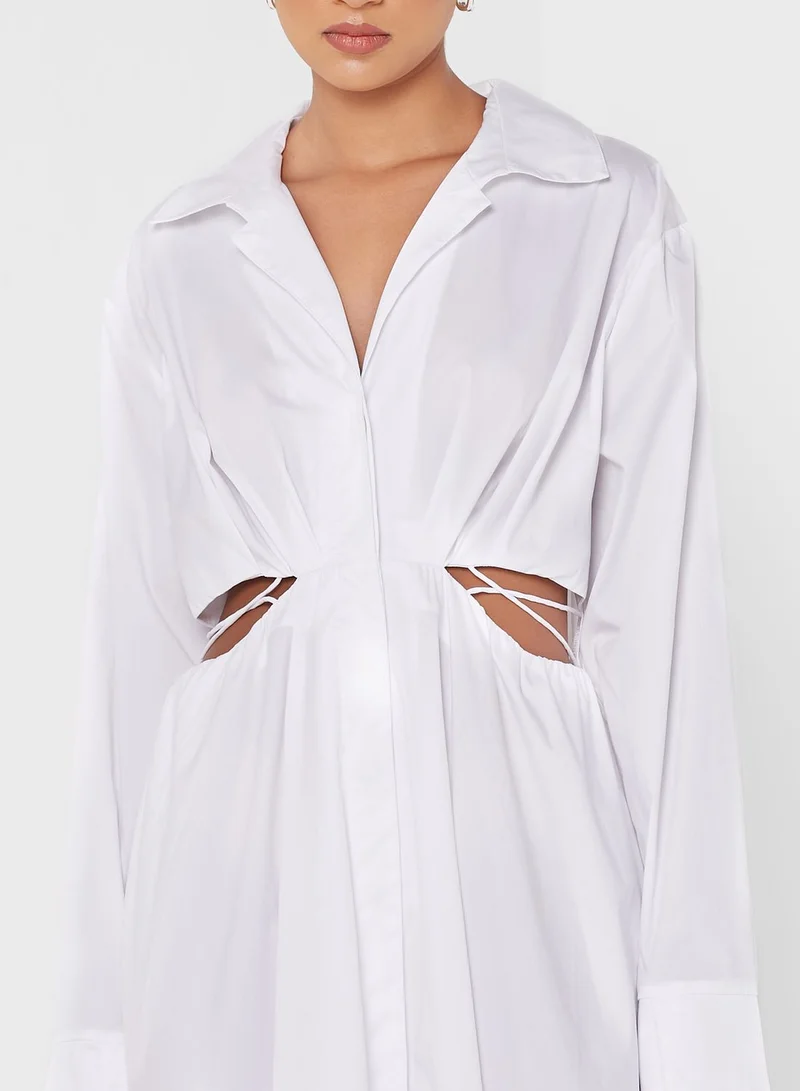 Cmeo collective Tie  Cut Out Detail Dress