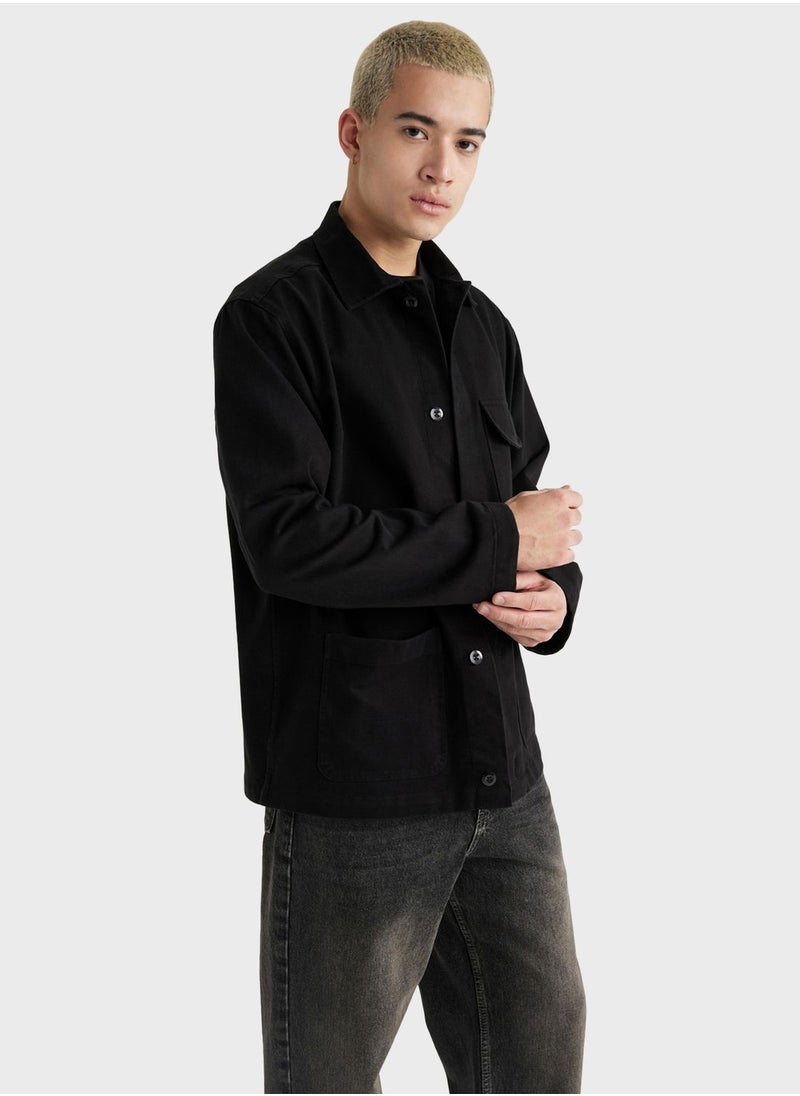 DeFacto - Man Relax Fit Long Sleeve Shirt - Image 1