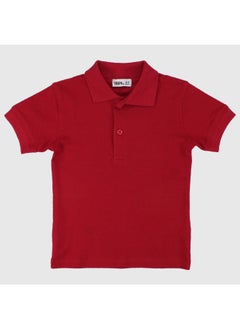 Red Short-Sleeved Polo Shirt