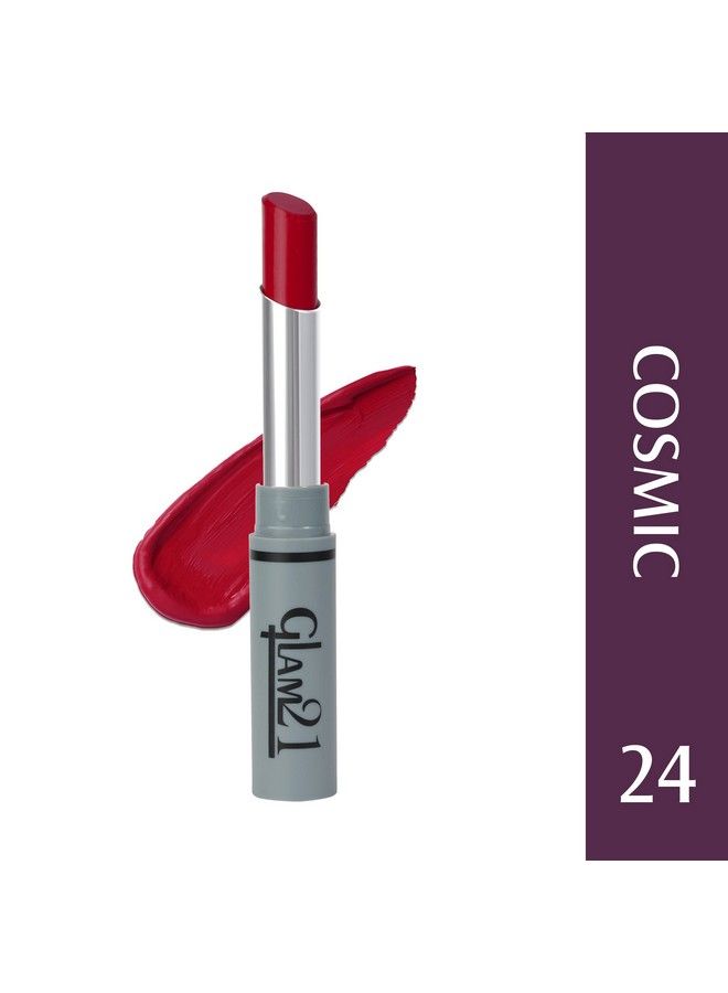 Glam 21 Glam21 Long Lasting Nontransfer Lipstick;Creamy Matte Formula 2.8Gm;Cosmic24 - Image 3