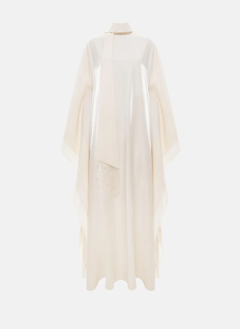 Lichi Viscose maxi dress with matching wide scarf