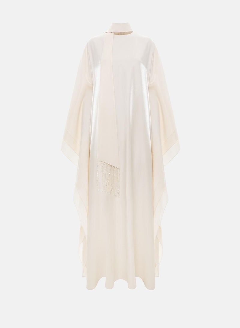 Lichi Viscose maxi dress with matching wide scarf - Image 2