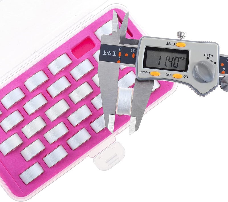 New brothread 28pcs 17White+11Black 60S/2 (90WT) Prewound Bobbin Thread Plastic Size A SA156 for Embroidery and Sewing Machines DIY Embroidery Sewing Thread Cottonized Soft Feel Polyester Thread - Image 4