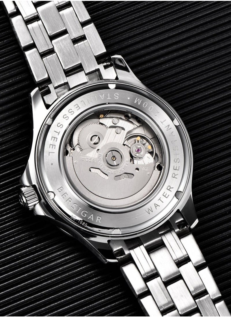 BERSIGAR - Bersigar BG-1685 Ocular Luxury Design Stainless Steel Mechanical Water Resistant Watch - Image 1