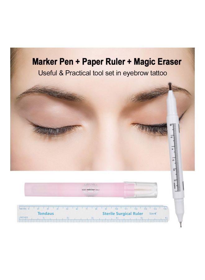 NIBEMINENT Brow Drawing Tool White/Pink/Blue - Image 4