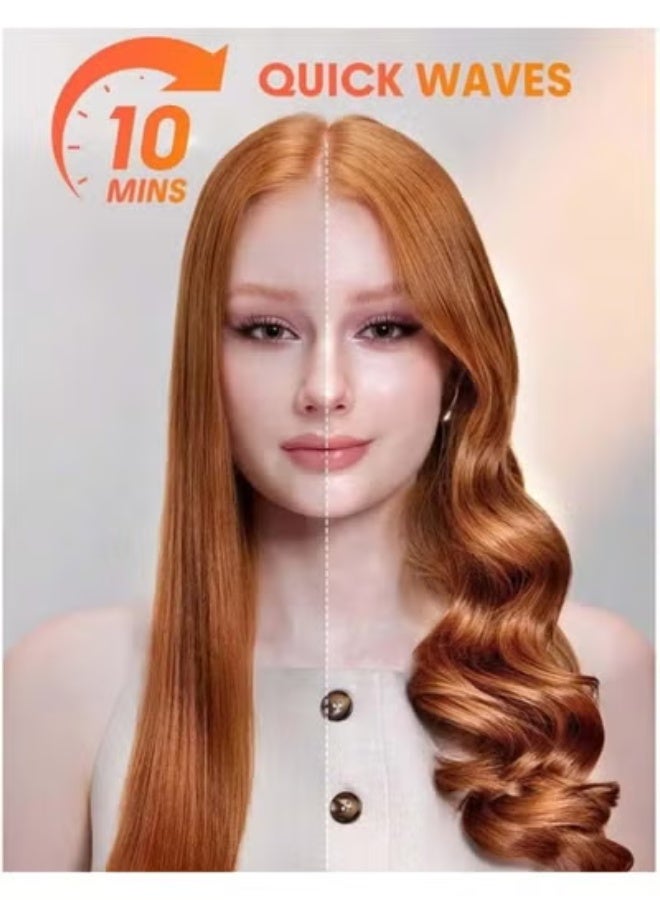 جاجيك Automatic Hair Curler with Negative Ion Technology – Rotating Electric Curling Iron for Quick, Long-Lasting Curls & Waves, Adjustable Temperature, Anti-Tangle Portable Hair Styler for Women - Image 5