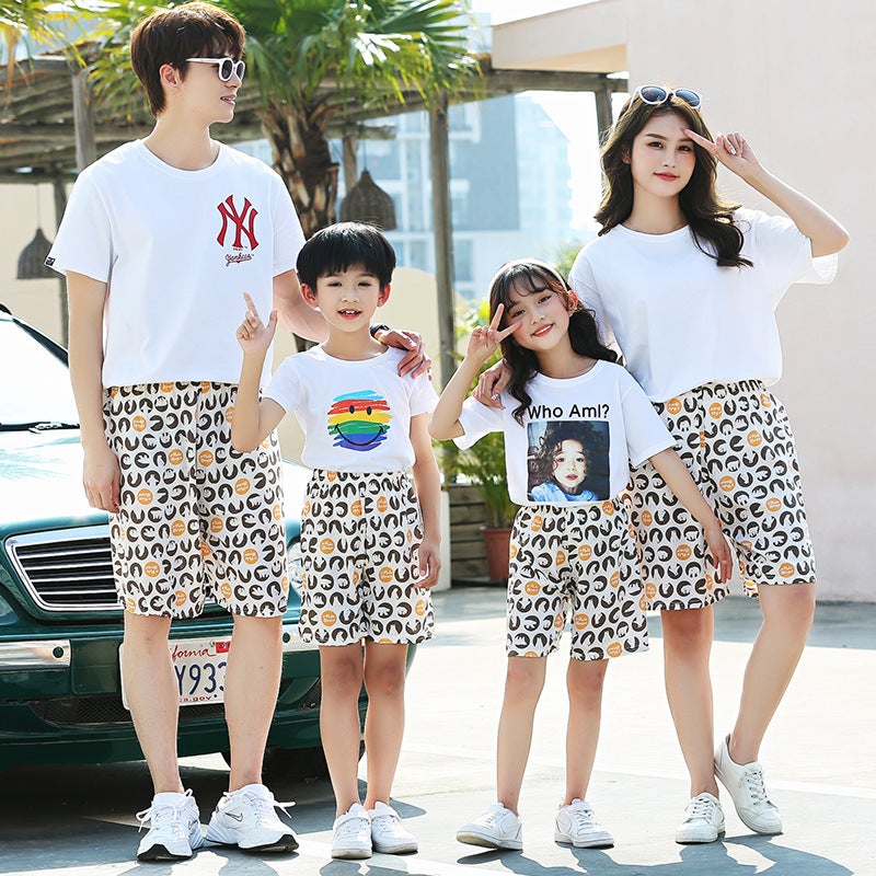 Children'S Beach Trousers Boys' Shorts Summer Girls' Cotton Silk Home Pants Kid Suit Beach Swimming Trunks Summer - Image 1