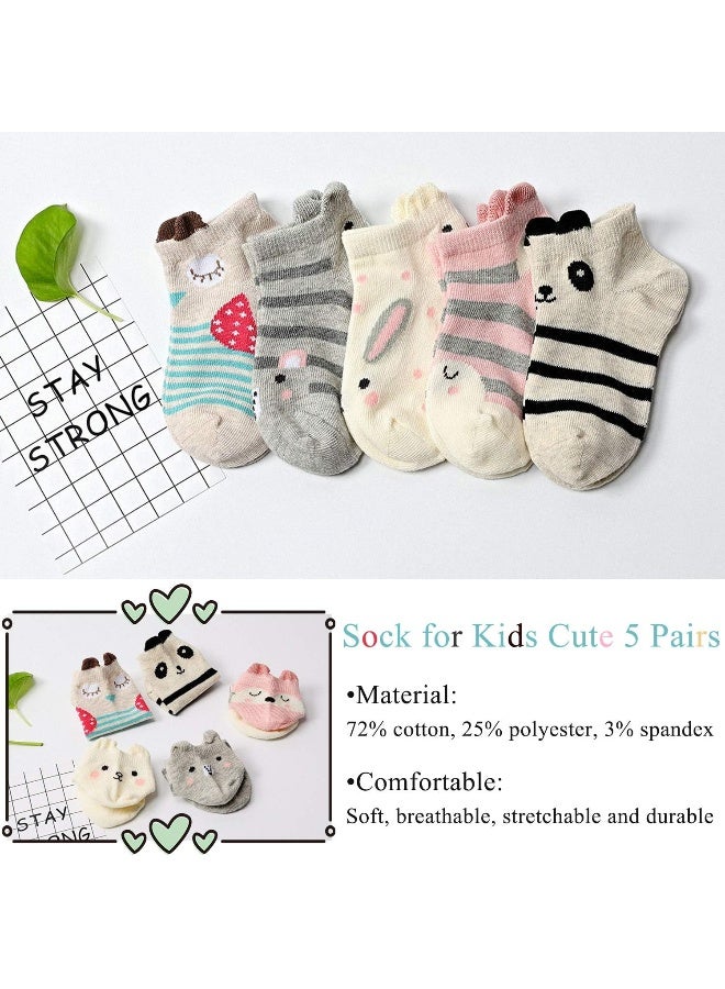 Artfasion Kids Cotton Ankle Animal Socks - Cute Cartoon Crew Socks Soft Funny Childs Socks Breathable Toddler Sock for Boys Girls - Image 5