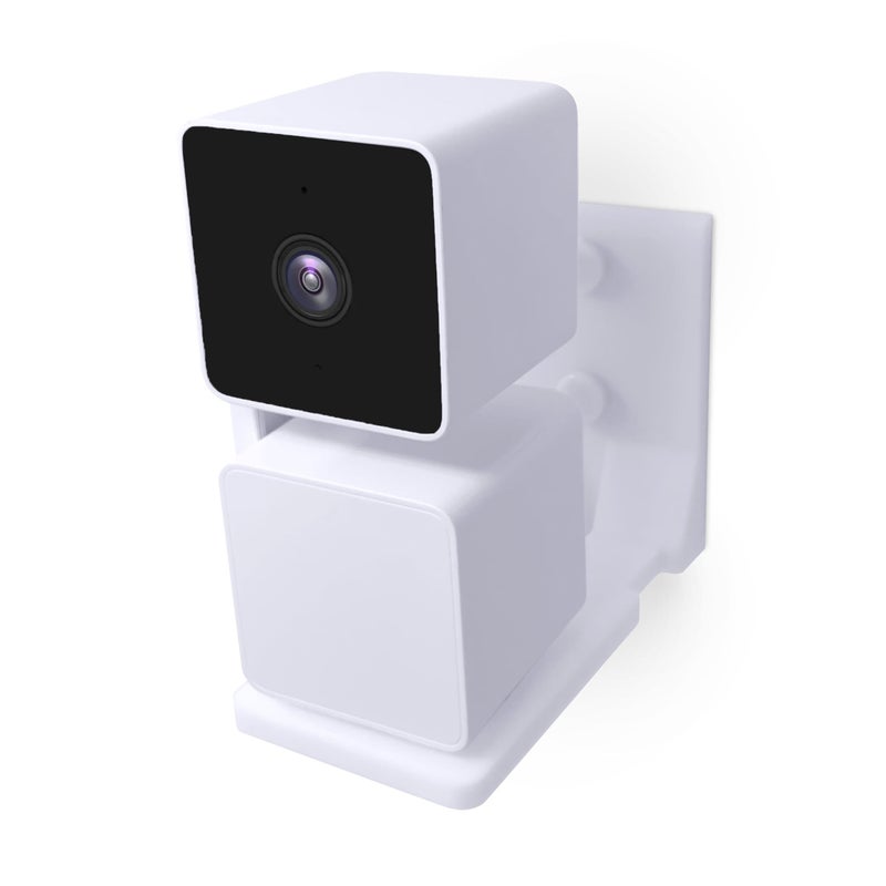 BRAINWAVZ Drill Free Wall Mount for Wyze Pan V3 Camera, Easy to Install, No Mess, Strong VHB Holder with Screw In Option - Image 1