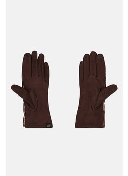 Justin Gregory Men 1 Pair Leather Hand Gloves, Brown  - Image 2