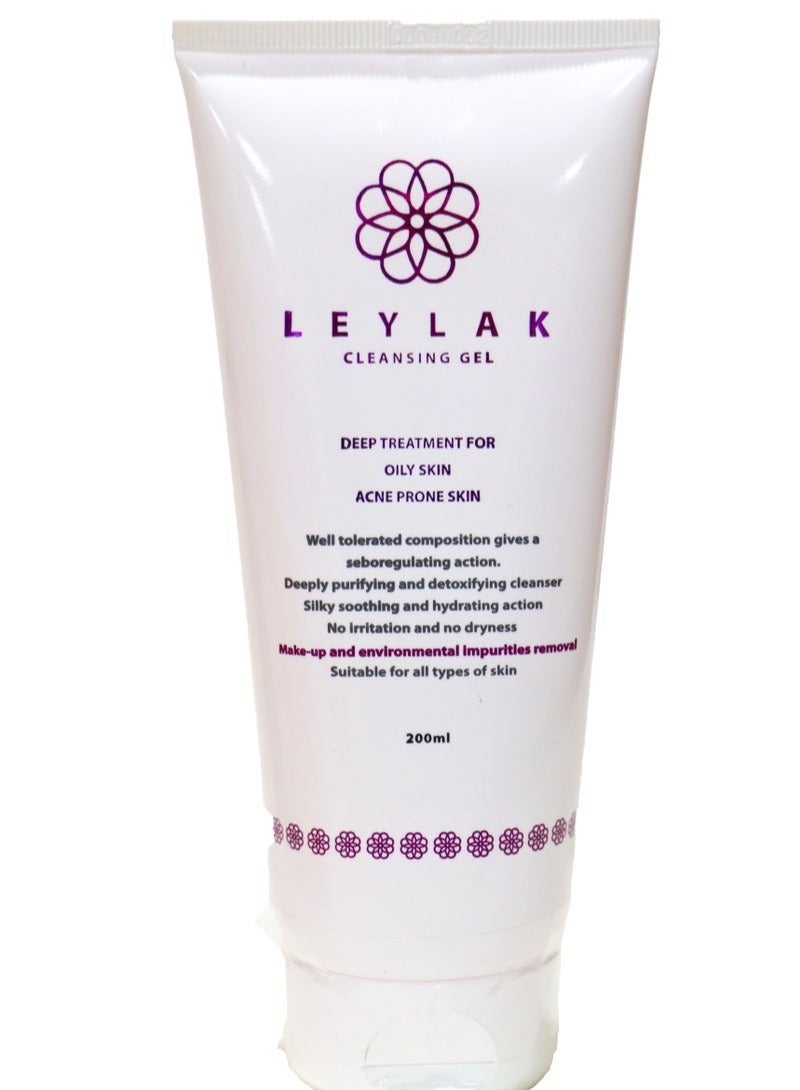 leylak Cleansing Gel Deep Treatment For Acne Prone Skin 200Ml