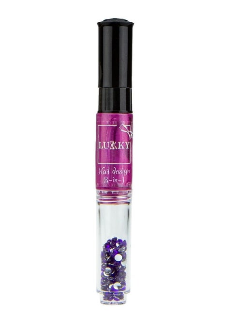 Lukky 3-In-1 Nail Design Pen 6ml