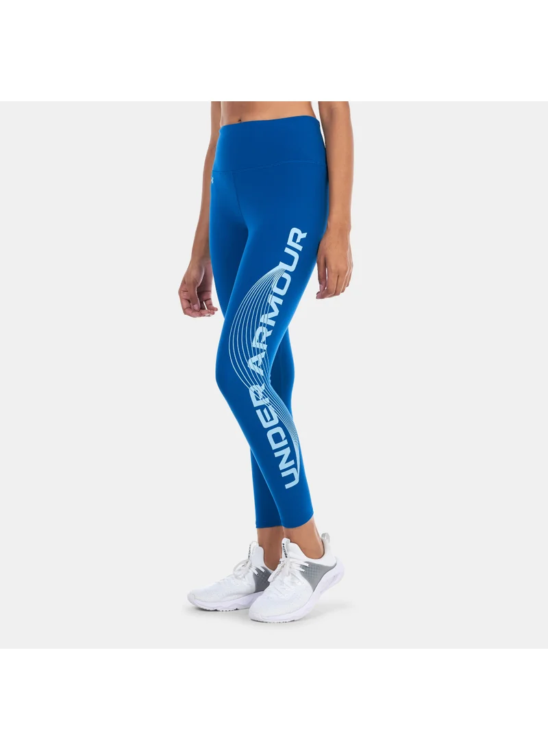 UNDER ARMOUR Women's UA Motion Branded Training Ankle Leggings