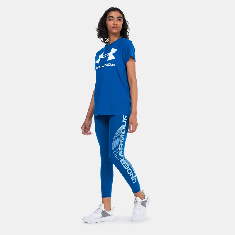 UNDER ARMOUR Women's UA Motion Branded Training Ankle Leggings