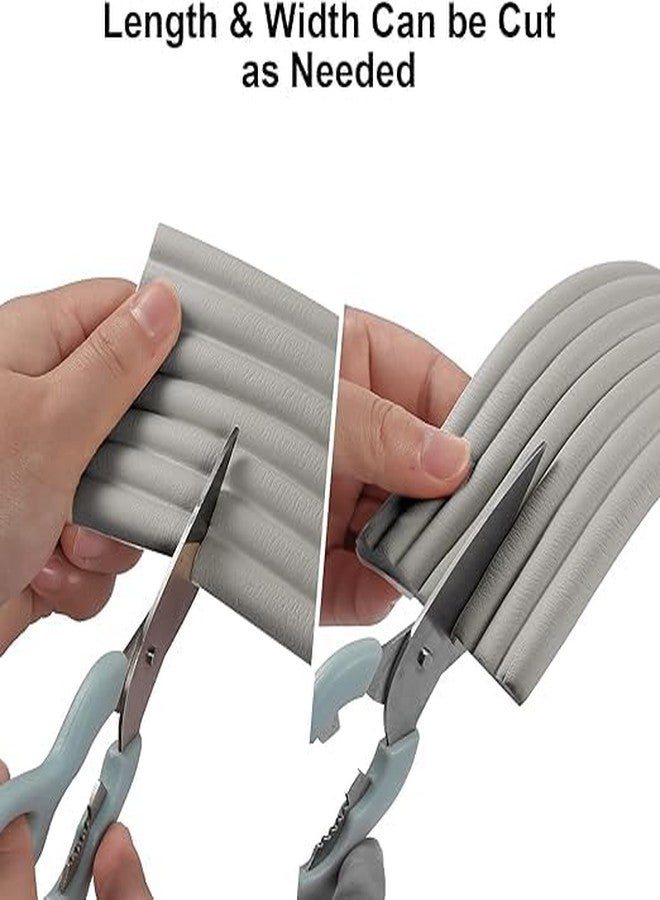 NAIDEV 6.5ft Children Table Guard Protector Strip Baby Safety Furniture Edge Corner Crash Foam Bumper Bar Collision Coffee (Grey) - Image 2