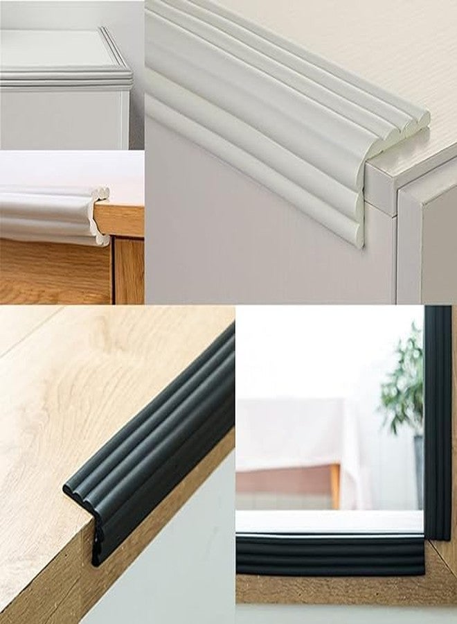 NAIDEV 6.5ft Children Table Guard Protector Strip Baby Safety Furniture Edge Corner Crash Foam Bumper Bar Collision Coffee (Grey) - Image 3