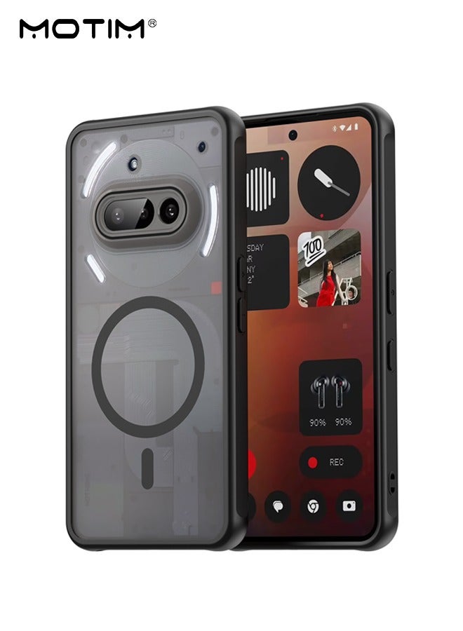 Motim For Nothing Phone 3a Magnetic Case, Hard PC Back + Soft TPU Bumper Case, Ultra Slim Anti Scratch Shockproof Protective Back Cover  - Image 1