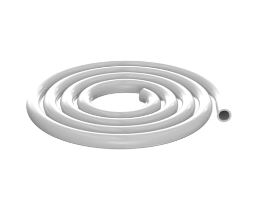 PrimoChill PrimoFlex LRT Custom Watercooling Flexible Tubing -7/16in.ID x 5/8in.OD, 10 feet Bundled with System Prep and Coolant, Made with Premium Materials, Proudly Made in The USA - Elegant White - Image 1