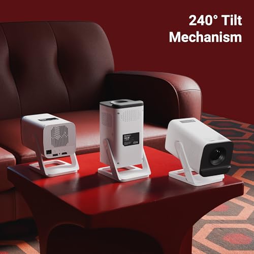 Zebronics Android Smart LED Projector, 4K UHD Support, 4000 Lumens, 100" Screen Size, 240° Tiltable, Auto Keystone, OTT Apps (Netflix, Prime), Miracast, WiFi, BT v5.4, HDMI, USB (Pixaplay 35) - Image 3